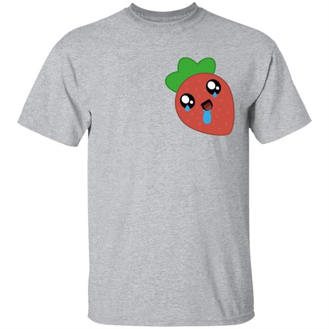 Loserfruit Design By Humans Little Fruit Gasm Shirt Little Fruit Gasm Loserfruit Design By Humans Grey T Shirt