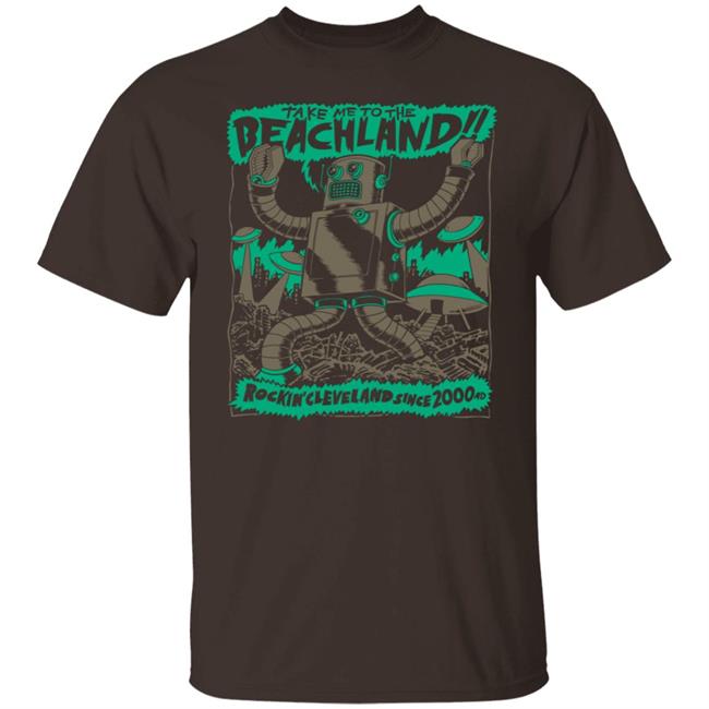 Beachlandballroom Beachland Robot T Shirt
