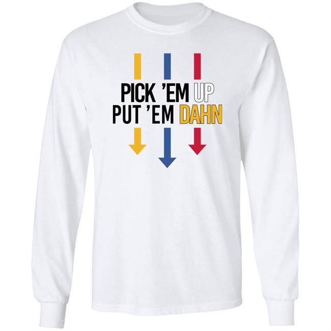 Barstool Sports Pick Em Up Tee Pick 'Em Up Put 'Em Dahn Shirt Barstool Sports Pick Em Up Tee Pick 'Em Up Put 'Em Dahn Shirt