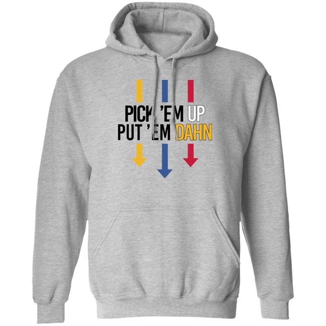 Barstool Sports Pick Em Up Tee Pick 'Em Up Put 'Em Dahn Shirt Barstool Sports Pick Em Up Tee Pick 'Em Up Put 'Em Dahn Shirt