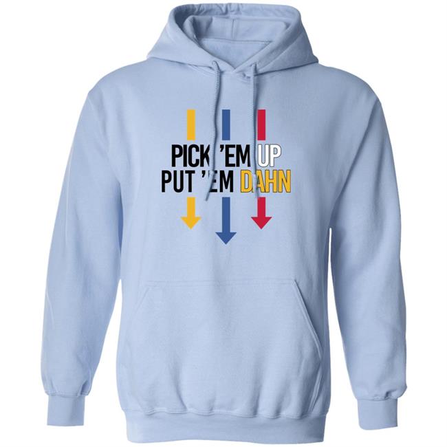 Barstool Sports Pick Em Up Tee Pick 'Em Up Put 'Em Dahn Shirt Barstool Sports Pick Em Up Tee Pick 'Em Up Put 'Em Dahn Shirt
