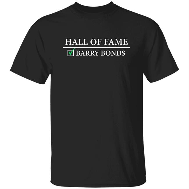 Hall Of Fame Barry Bonds Shirt Jared Carrabis
