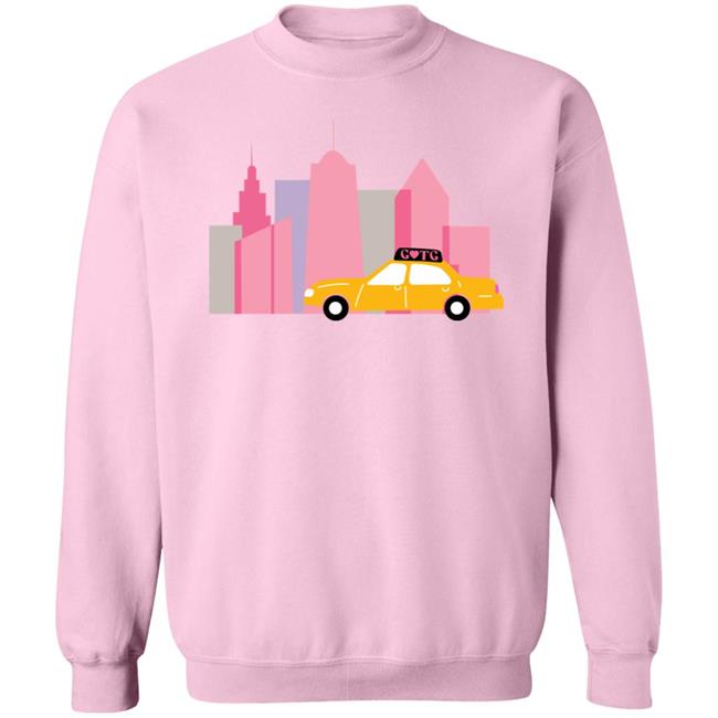 Gals On The Go Merch Signature Light Pink Crewneck Sweatshirt