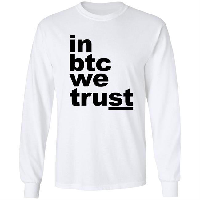 Bitcoin Merch In Btc We Trust Shirt Bitcoin Merch In Btc We Trust Shirt