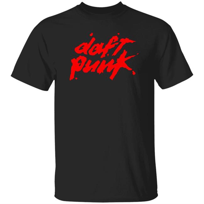 Daft Punk Red Logo T Shirt Daft Punk Merch