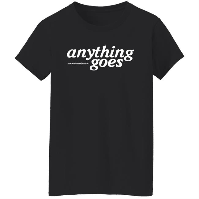 Emma Chamberlain Merch Anything Goes Crewneck Sweatshirt Emma Chamberlain Merch Anything Goes Crewneck Sweatshirt