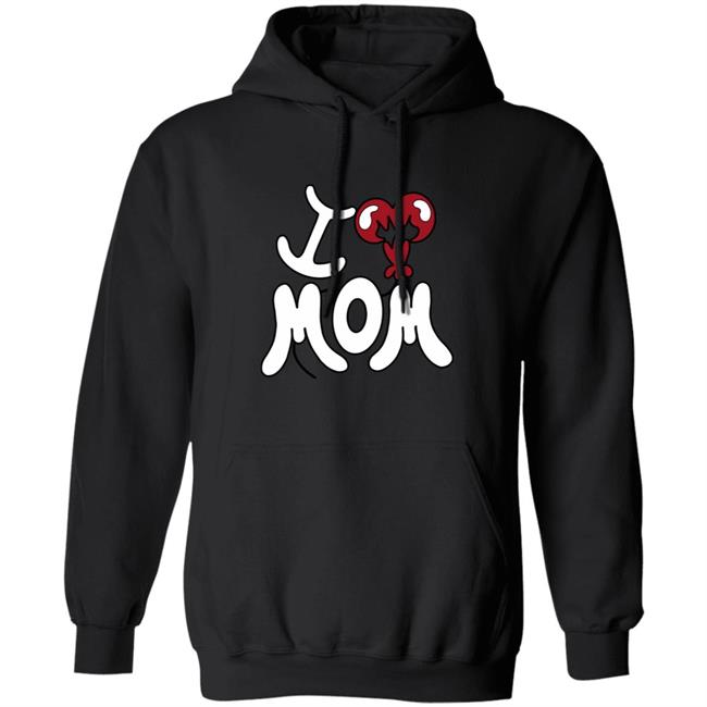 I Heart Mom Sherpa Hoodie Wntd Apparel