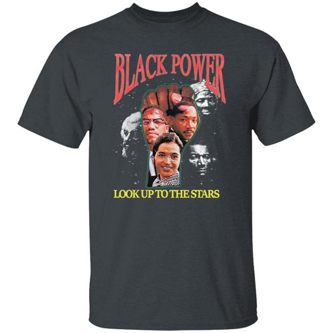 Black Power Look Up To The Stars Shirt