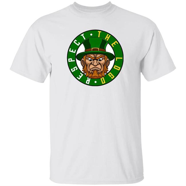 Glen Davis Respect The Logo Angry Leprechaun T Shirt Nets-Celtics