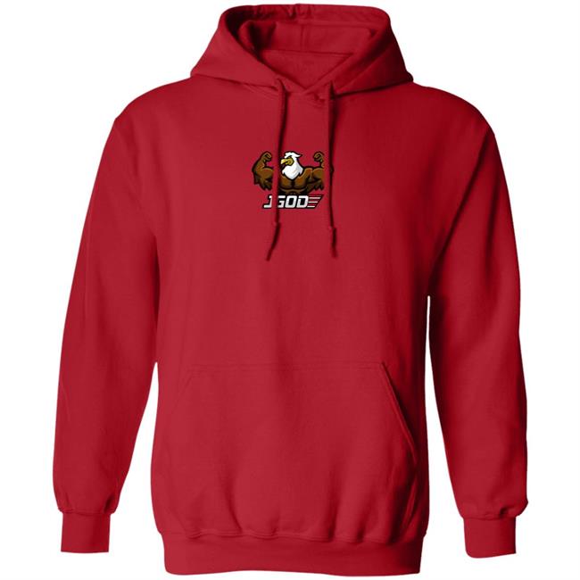 OneUp Threads Merch JGOD 1st Edition Hoodie Red