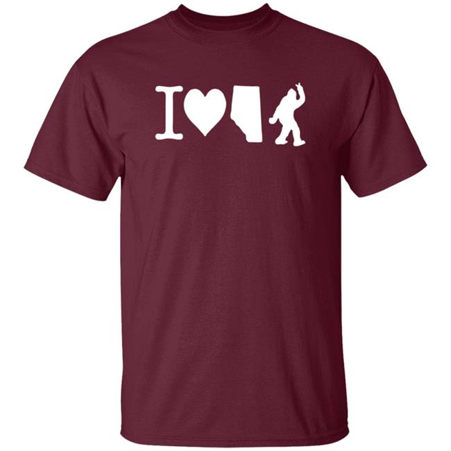 The Big Steak I Love Alberta Bigfoot T Shirt The Big Steak I Love Alberta Bigfoot T Shirt