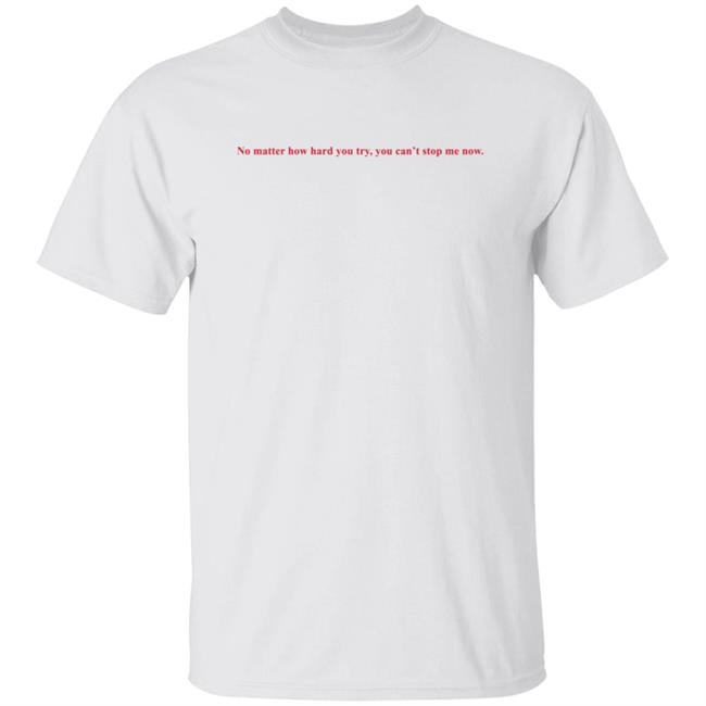 No Matter How Hard You Try You Cant Stop Me Now T Shirt Louis Tomlinson