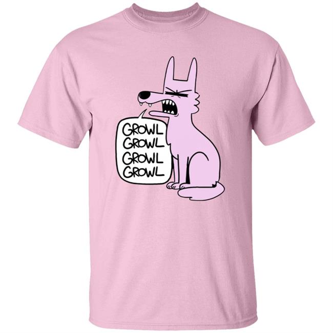 Ac Stuart Pink Wolf Growl Growl Hoodie