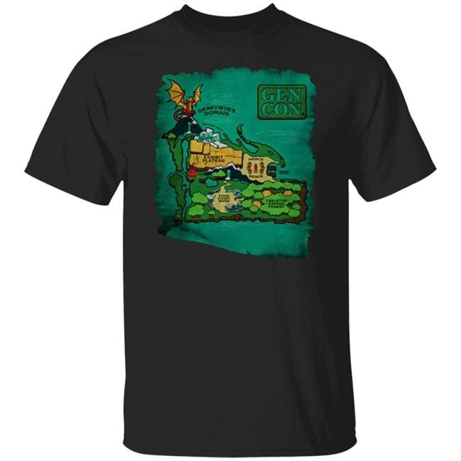 Gen Con Island Map Shirt Rollacrit Merch