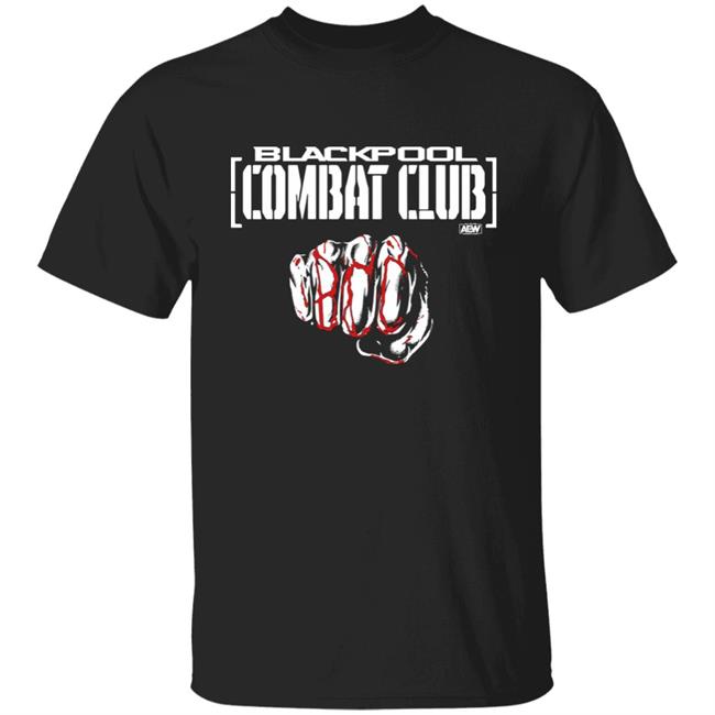 Aew Shop All Elite Wrestling Blackpool Combat Club - Forged Shirt One Hour Tees