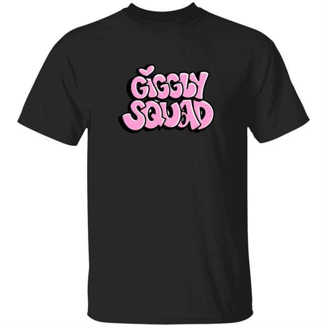 Giggly Squad Black T Shirt Giggly Squad Merch