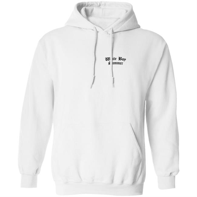 White Boy Summer WBS Hoodie White White Boy Summer Merch
