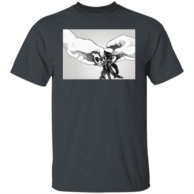 Fyyaa Horror Manga Hatch Tee Shirt Fyyaa Horror Manga Hatch Tee Shirt