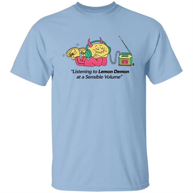 Lemon Demon Merch Listening to Lemon Demon T Shirt At A Sensible Volume
