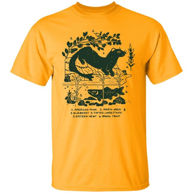 Camp Mustelid Merch Taxonomy Shirt Bird Shop Open