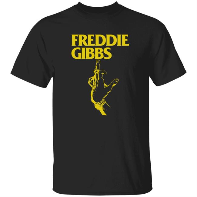 Middle Finger Tee Black Freddie Gibbs Merch Kane Comics