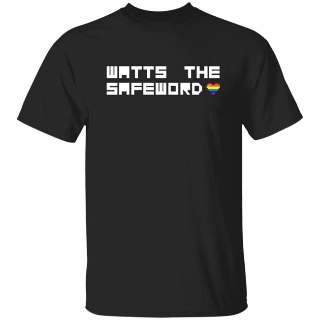 Watts The Safeword Pixel Pride Shirt