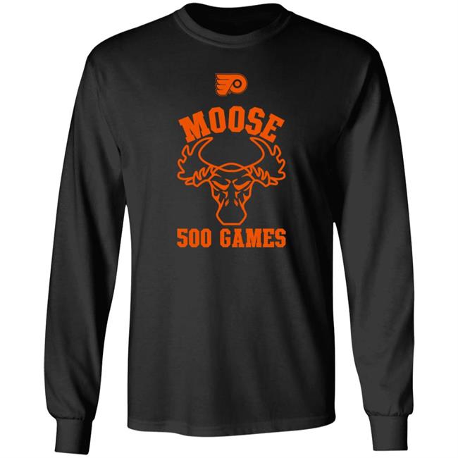 Moose 500 Long Sleeve T Shirt Kevin Hayes Philadelphia Flyers