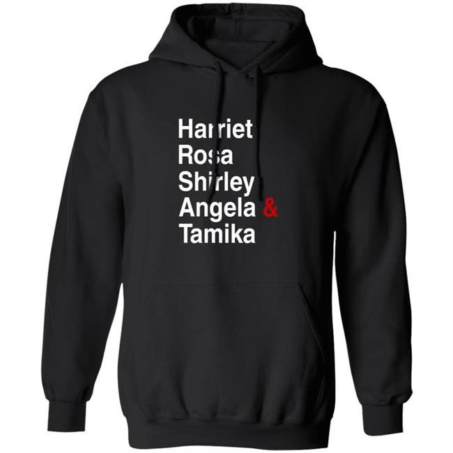 Harriet Rosa Shirley Angela Tamika Hoodie Black