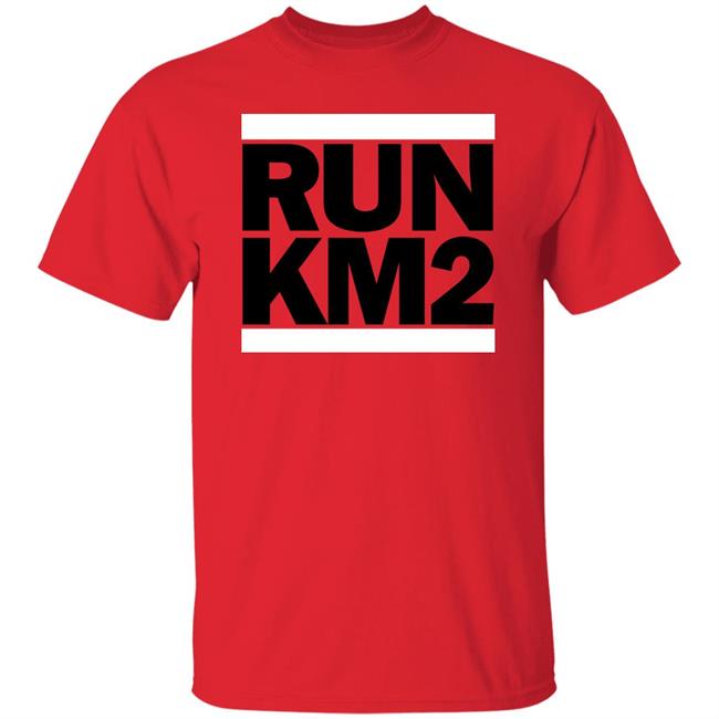 Chris Milton Run Km2 Tee Shirt Red Km2 Merch