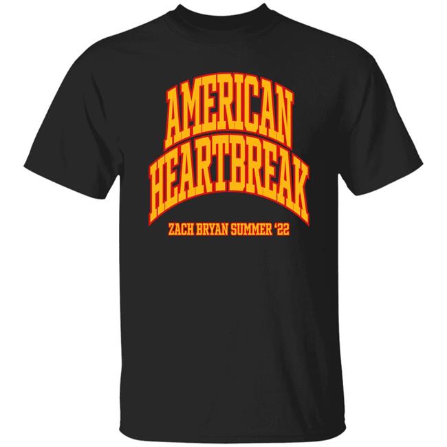 American Heartbreak Zach Bryan Summer 2022 Tee Shirt Zach Bryan Shop