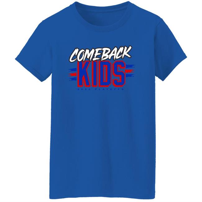 We Bleed Blue NYC Merch Store Comeback Kids 2022 Playoffs Shirt