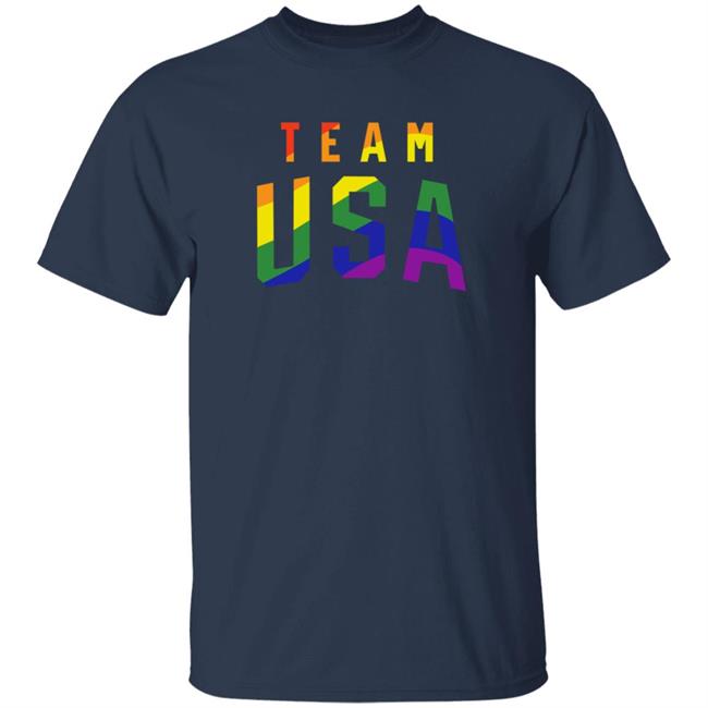 Team Usa Stacked Logo Pride Month Shirt