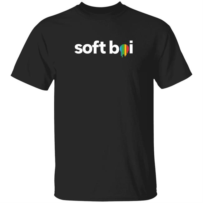 Soft Boi Merch Dripping Rainbow Tee Shirt