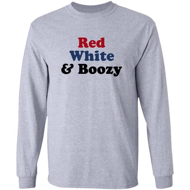 Red White Boozy Shirt Gisele Barreto Fetterman