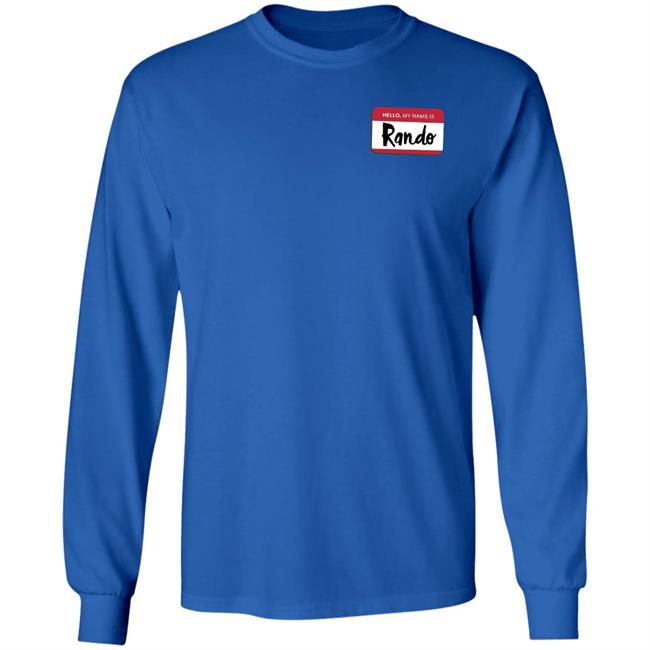 Popcorned Planet Hello My Name Is Rando T Shirt Popcorned Planet Merch