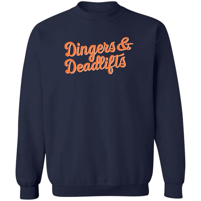 SF Giants on NBCS Zazzle Merch Dingers And Deadlifts Long Sleeve