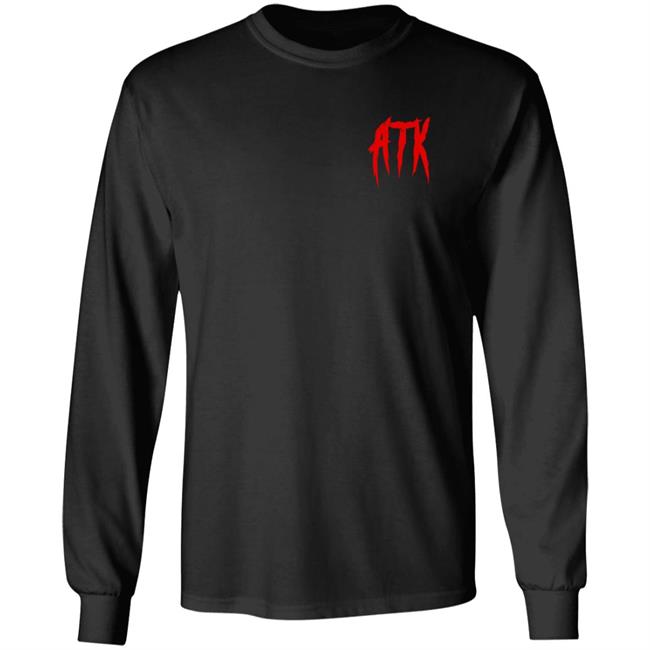 Atk Merch Scratch Hoodie Black