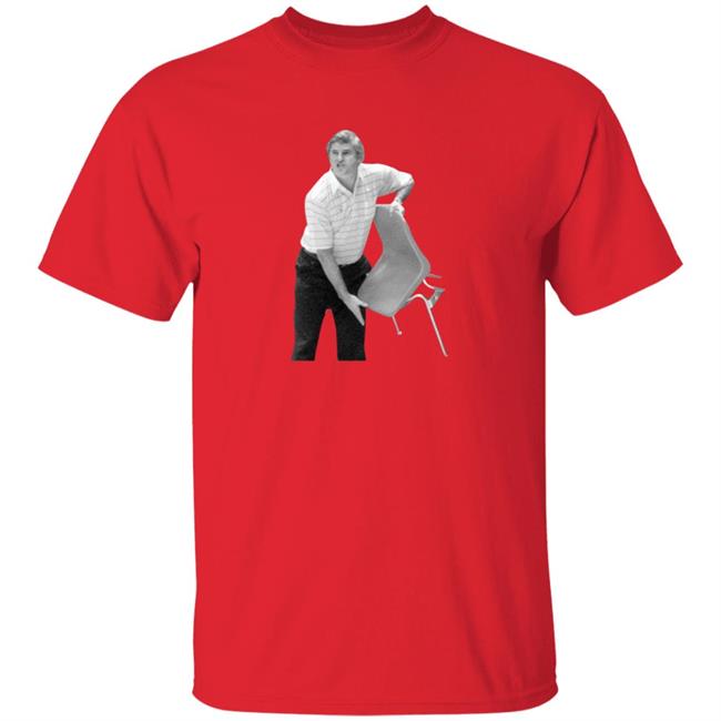 Duc - Indiana Sports Shop Bobby Knight The Famous Chair Throw T Shirt AJ Moye