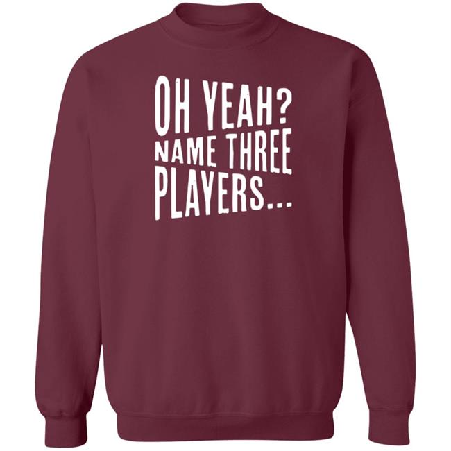 Nhung - Hit Factory Athletics Merch Oh Yeah Name Three Players Sweatshirt Jessica Kleinschmidt