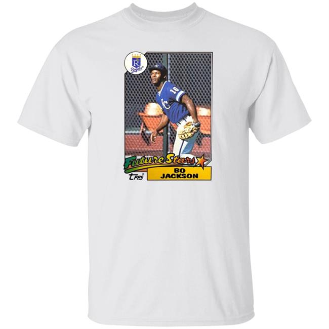 Nhung - Homage Store 1987 Topps Future Stars Bo Jackson Royals Shirt