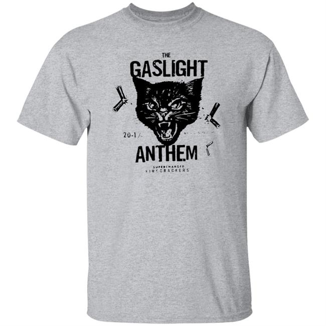 Gaslight Anthem Merch The Gaslight Anthem Cat T Shirt