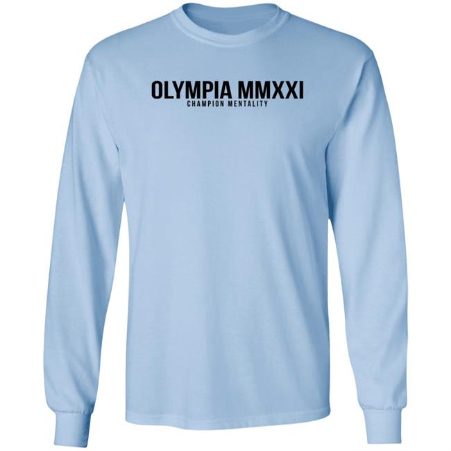 Chris Bumstead Merch Chris Bumstead Olympia Mmxxi Champion Mentality Sweatshirt Chris Bumstead Merch Chris Bumstead Olympia Mmxxi Champion Mentality Sweatshirt