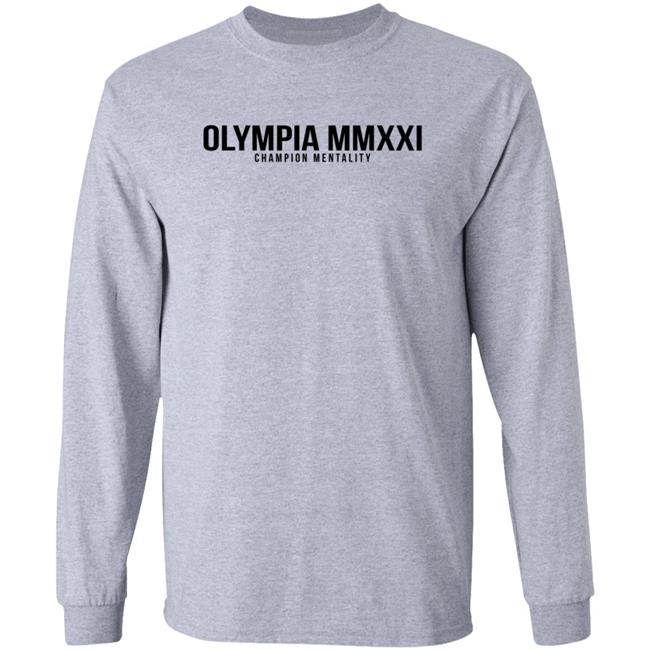 Chris Bumstead Merch Chris Bumstead Olympia Mmxxi Champion Mentality Sweatshirt Chris Bumstead Merch Chris Bumstead Olympia Mmxxi Champion Mentality Sweatshirt