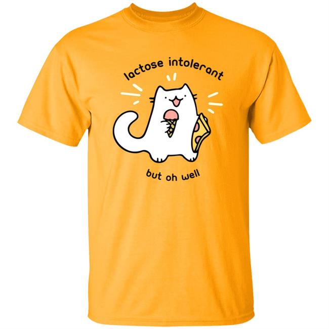 Crowlines Merch Lactose Intolerant Cat Shirt