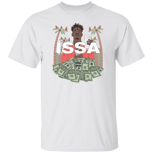 21 Savage Merch Issa White T-Shirt