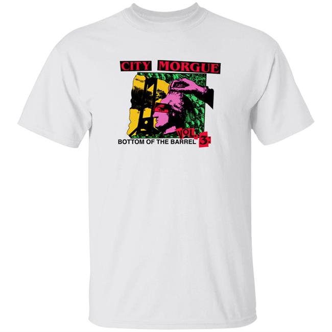 City Morgue Merch Bottom Of The Barrel Guillotine Tee Shirt