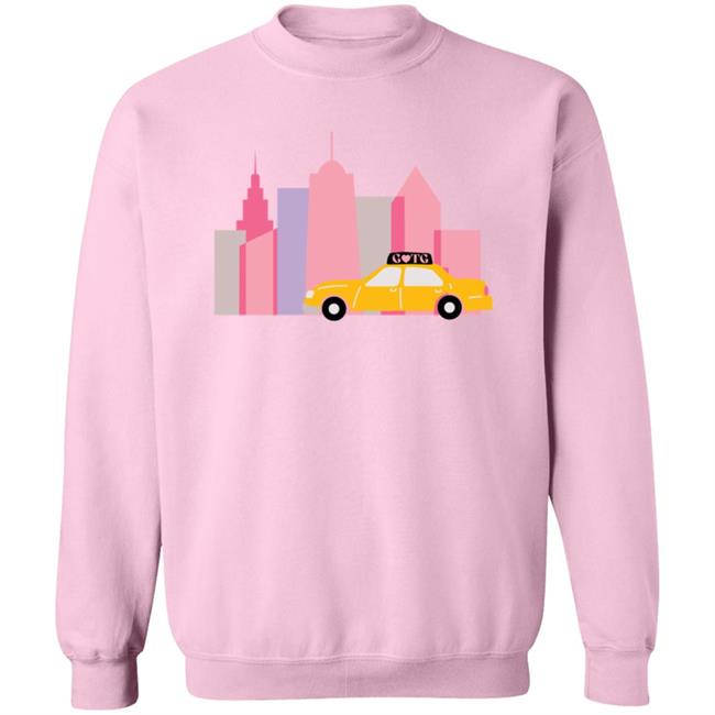 Gals On The Go Merch Signature Light Pink Crewneck Sweatshirt