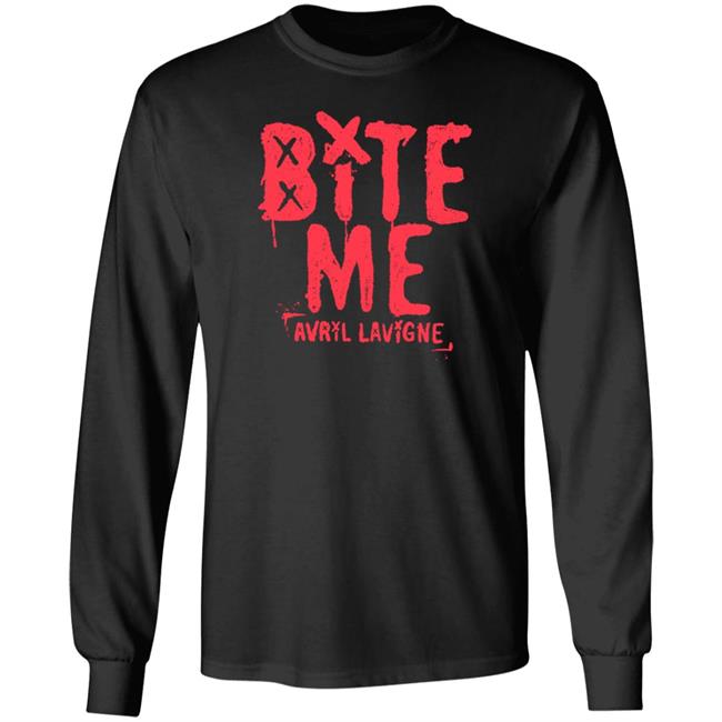 Avril Lavigne Merch Bite Me Shirt Avril Lavigne Merch Bite Me Shirt