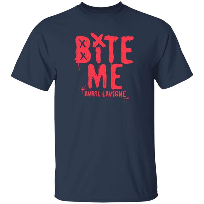 Avril Lavigne Merch Bite Me Shirt Avril Lavigne Merch Bite Me Shirt