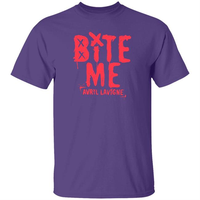 Avril Lavigne Merch Bite Me Shirt Avril Lavigne Merch Bite Me Shirt